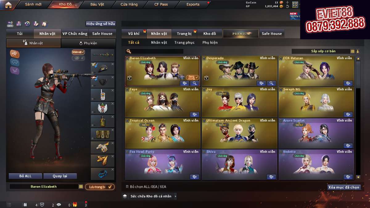 shop acc cf uy tin gia re